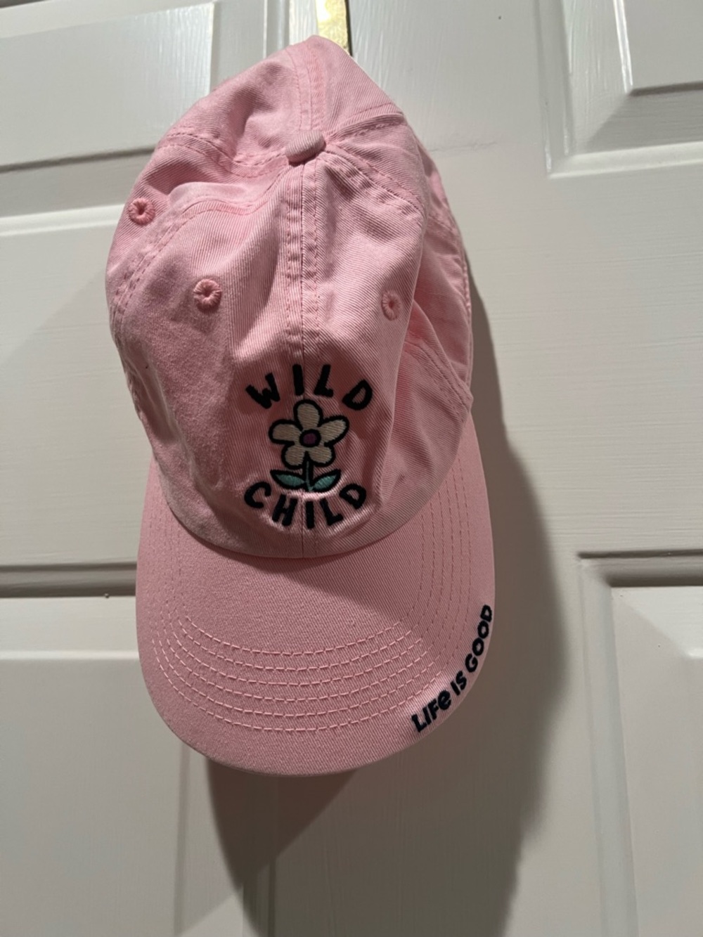 Life Is Good Pink "Wild Child" Flower Baseball Cap